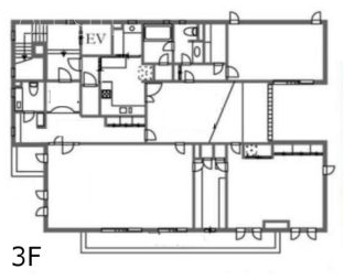 目黒三田2丁目ビル3F 間取り図