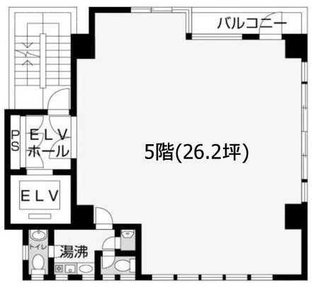 大越ビル5F 間取り図