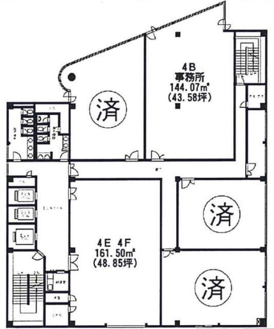 みどりビル4B 間取り図