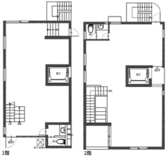 INO.SHIBUYA1F～2F 間取り図