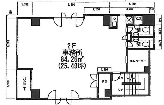 京橋AKビル2F 間取り図