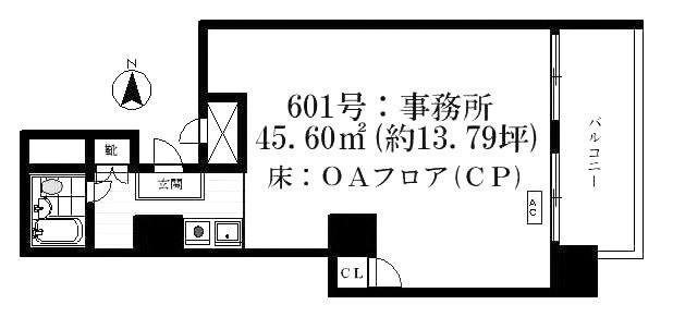 KMTビル601 間取り図