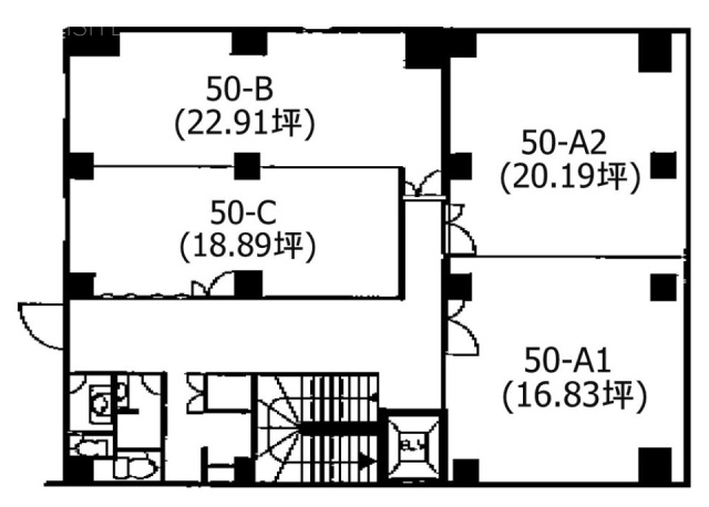 オリンピック錦町ビル50-C 間取り図