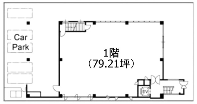 加賀屋国立ビル1F 間取り図