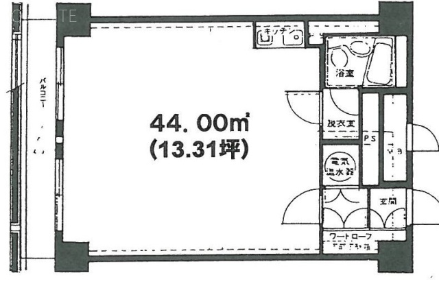 東銀座ロイアルハイツ2F 間取り図