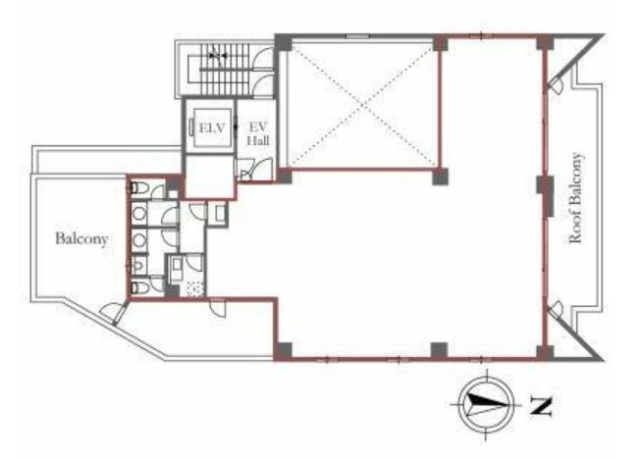 HILLCREST方南町ビル7F 間取り図