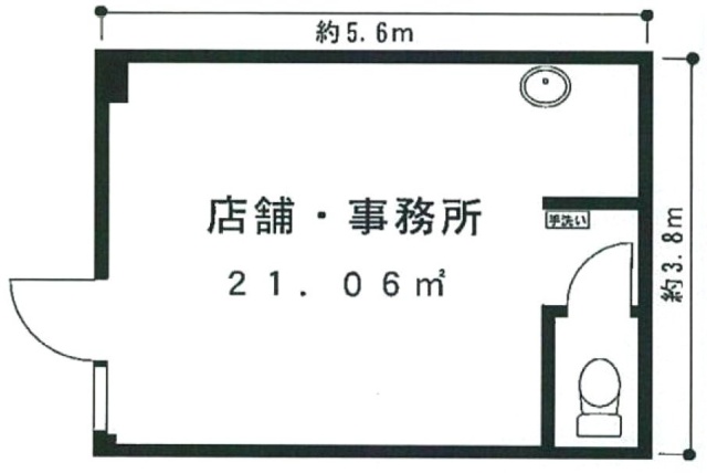 ヴィラアイリスビル1F 間取り図