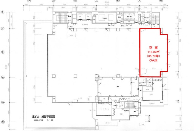 住友生命宝ビル3F 間取り図