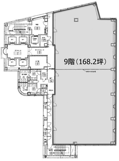 芝二丁目ビル9F 間取り図