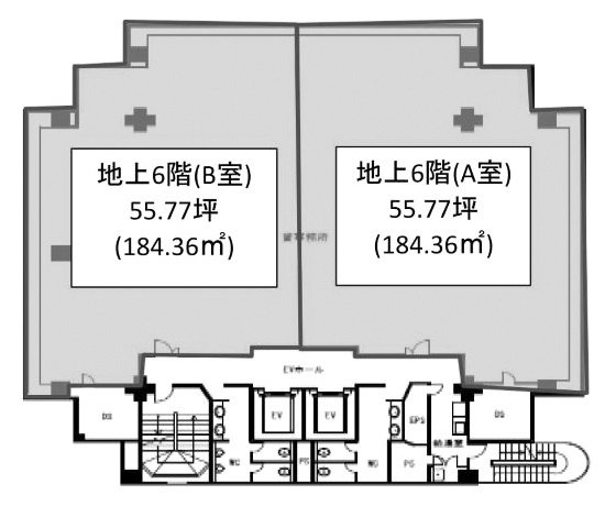 いちご西参道ビル6F 間取り図