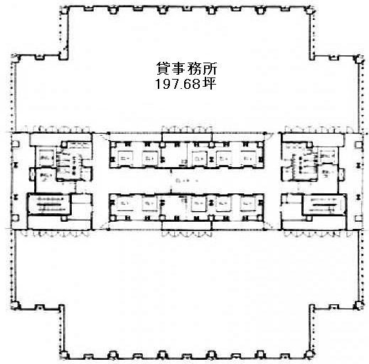 台場フロンティアビル3F 間取り図