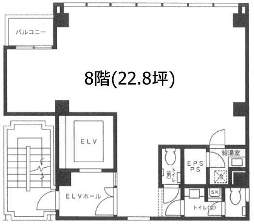 ACN神田錦町ビル8F 間取り図