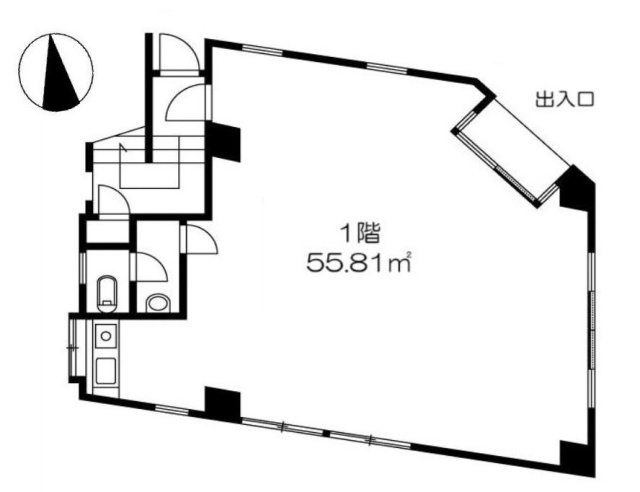 ライフビル1F 間取り図