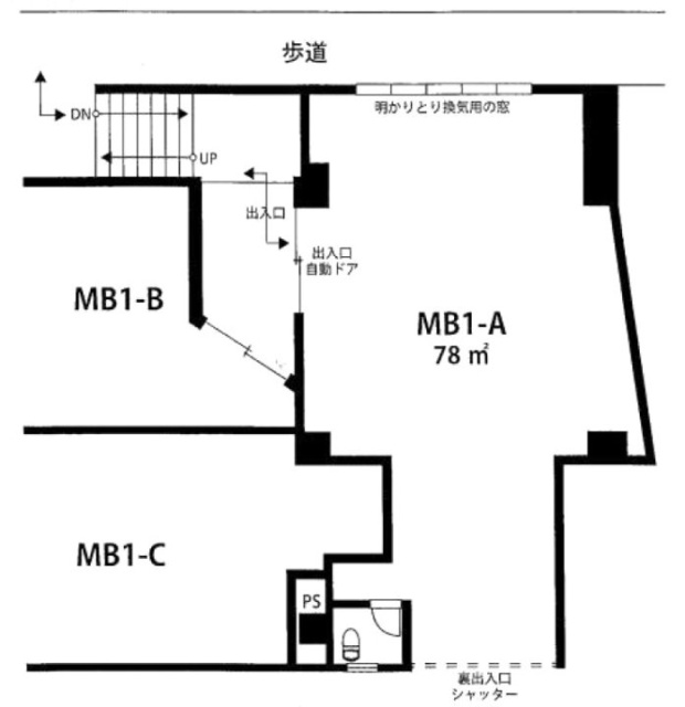 グレース横根ビルMB1-A 間取り図