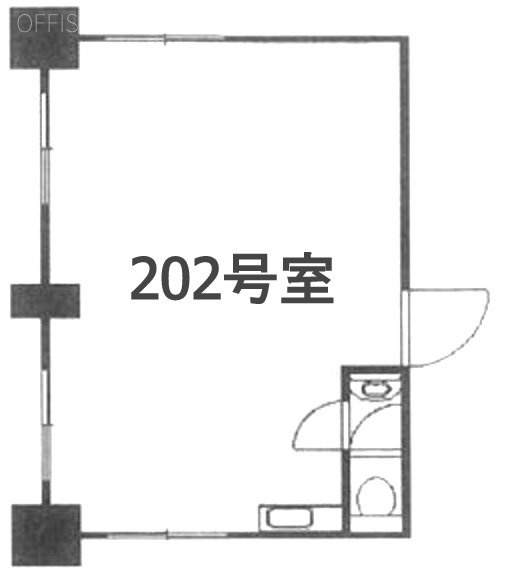秋谷第2ビル202 間取り図