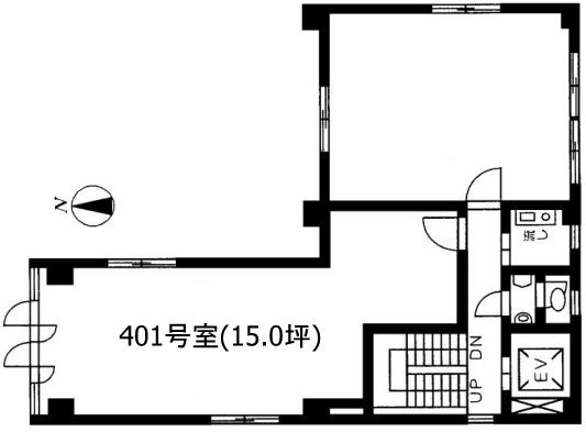 中島ビル401 間取り図
