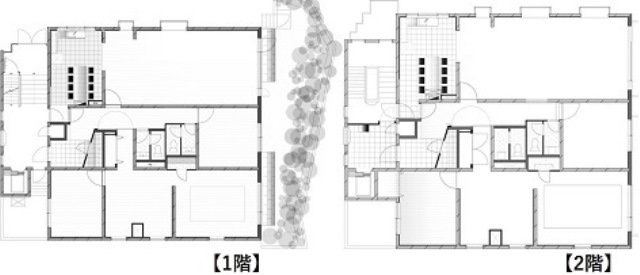 ファブールエビス1F～2F 間取り図