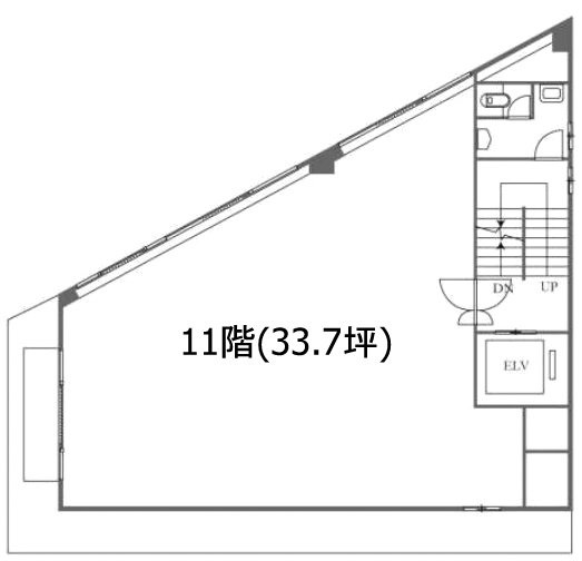 アソルティ東新橋11F 間取り図