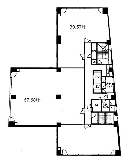 麹町センタープレイス5F 間取り図