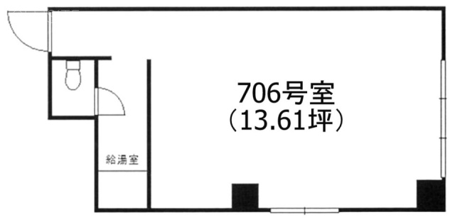 ストークベル浜松町706 間取り図