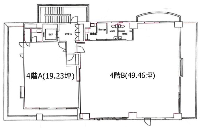 西参道梅村ビルB 間取り図