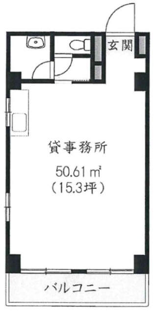 ユニオンビルヂング603 間取り図