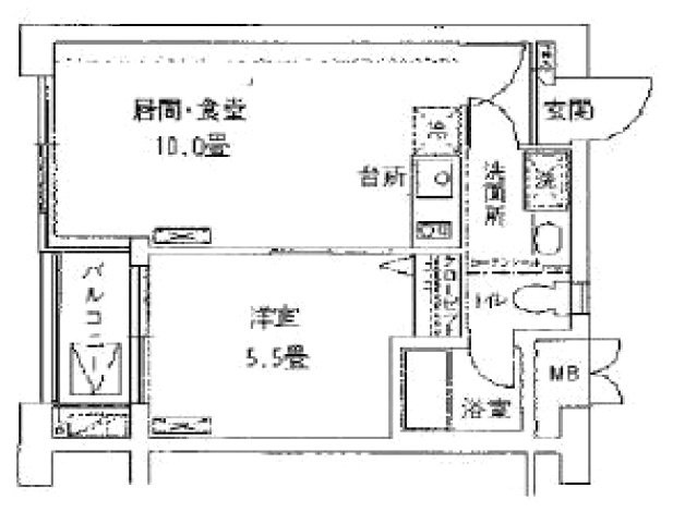 プラザ南大井ビル409 間取り図