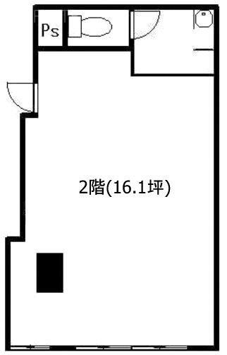 東京富山会館ビルディング2F 間取り図