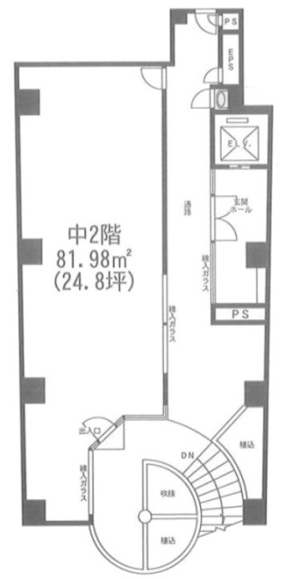 第3朝日ビル2F 間取り図