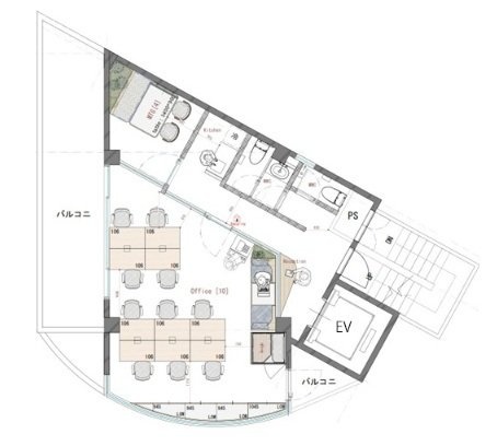 青葉台4丁目ビル5F 間取り図