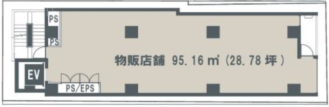 (仮)京橋2丁目プロジェクトビル2F 間取り図