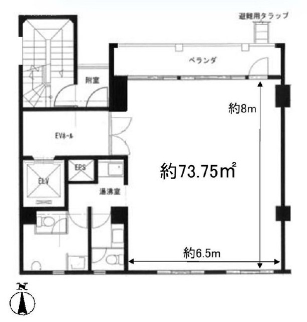 柴田ビル6F 間取り図