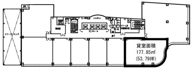 船橋スクエア216F 間取り図