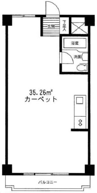 パークヴィラ吉祥寺ビル202 間取り図