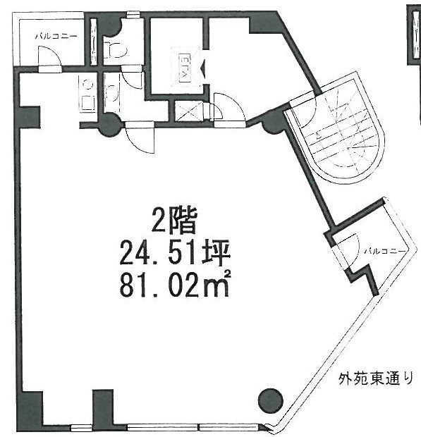 ACN四谷三丁目ビル2F 間取り図