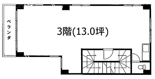 東山中央ビル3F 間取り図