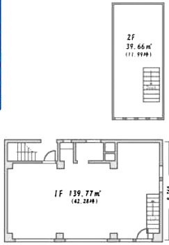 サハラビル1F~2F 間取り図