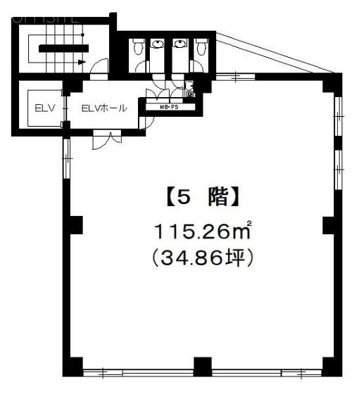 恵比寿UKビル5F 間取り図