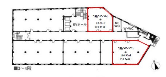 日証館3F 間取り図