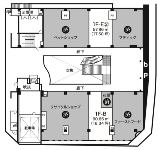 グロブナースクエアE2 間取り図