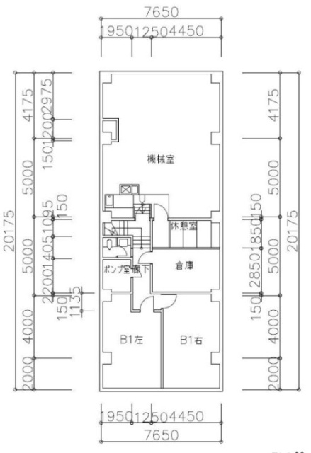 共同ビル中央B1-2 間取り図