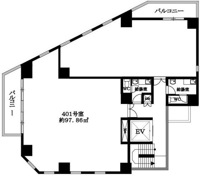 プラスワンビル401 間取り図