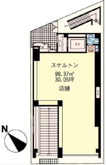 第1いさみやビル1F 間取り図