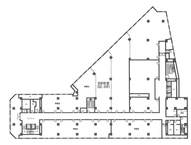 新橋駅前ビル1号館301 間取り図