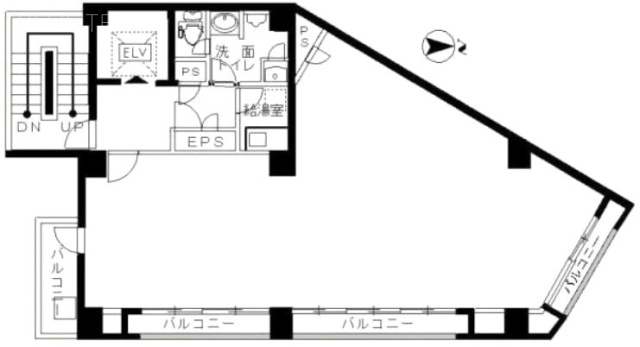 山京中央ビル5F 間取り図