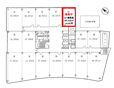 日本企業会館ビル505 間取り図