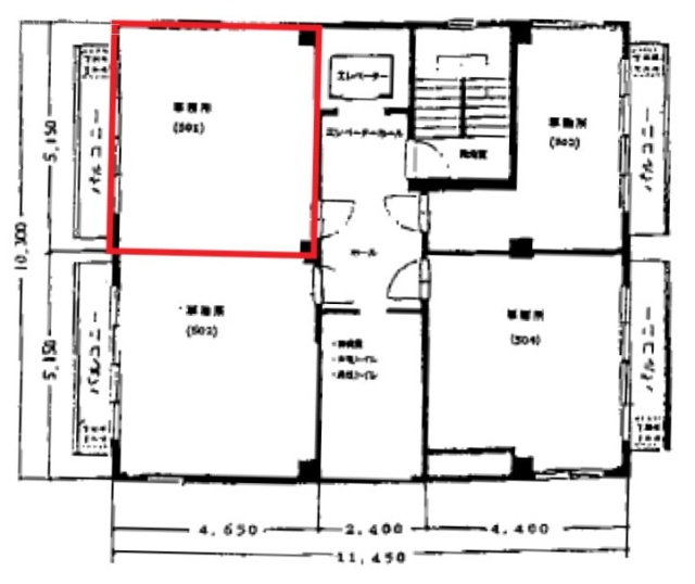 廣田ビル501 間取り図