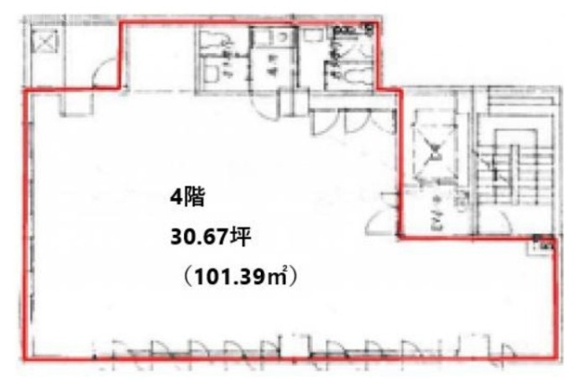 ナカシゲビル4F 間取り図