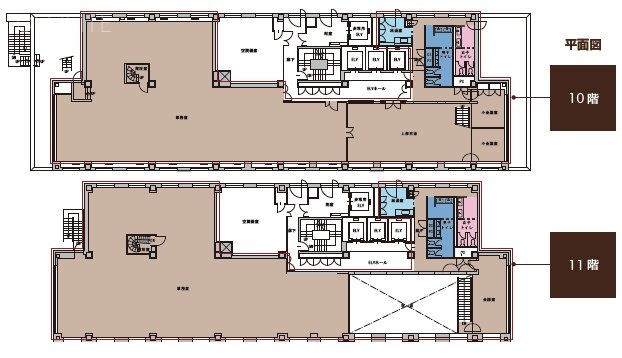 Daiwa西新宿ビル10F～11F 間取り図