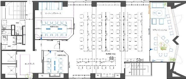 茅場町イーストスクエア6F 間取り図
